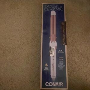 Conair Double Ceramic Curling Iron, 1.0 inch, Rose Gold NWOT